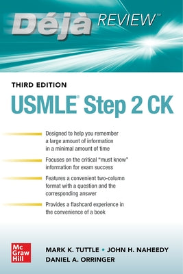 Deja Review: USMLE Step 2 Ck, Third Edition by Tuttle, Mark