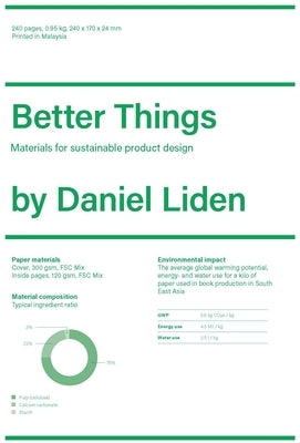 Better Things: Materials for Sustainable Product Design by Liden, Daniel