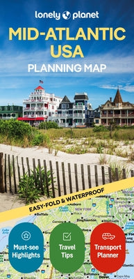 Lonely Planet Mid-Atlantic USA Planning Map by Lonely Planet