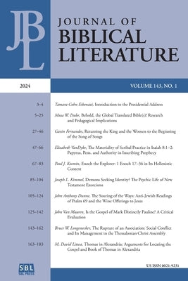 Journal of Biblical Literature 143.1 (2024) by Hylen, Susan E.