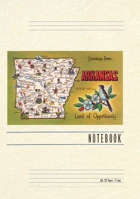 Vintage Lined Notebook Greetings from Arkansas by Found Image Press