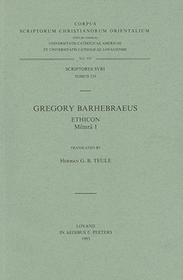 Gregory Barhebraeus Ethicon (Memra I): V. by Teule, Hgb