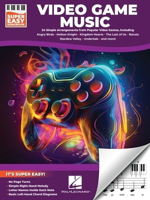 Video Game Music - Super Easy Songbook: 24 Iconic Themes from Beloved Games for Super Easy Piano by 