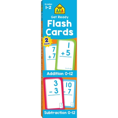 School Zone Get Ready Addition & Subtraction 2-Pack Flash Cards by Zone, School