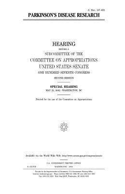 Parkinson's disease research by Senate, United States
