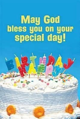 Happy Birthday Cake with Candles Postcard (Pkg of 25) by Abingdon Press