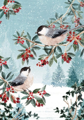 Chickadees in the Snow Small Boxed Holiday Cards (20 Cards, 21 Self-Sealing Envelopes) by Peter Pauper Press Inc