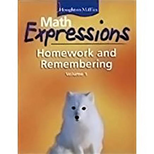 Math Expressions: Hmewk&rembr Cons L4 Set by Houghton Mifflin Company