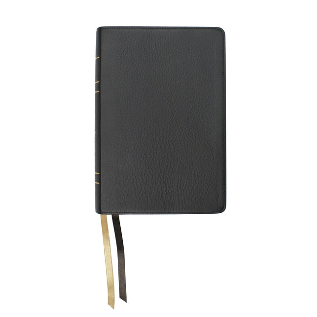 Lsb Large Print Wide Margin Paste-Down Black Cowhide by Steadfast Bibles