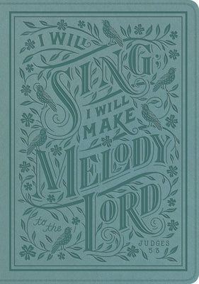 ESV Single Column Journaling Bible, Large Print (Trutone, Paris Sky, Judges 5:3 Design) by 