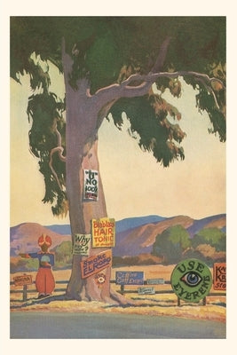 Vintage Journal Roadside Eucalyptus, Signs by Found Image Press