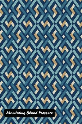 Monitoring Blood Pressure: Decoration Abstract Pattern Cover by Shamrock Logbook
