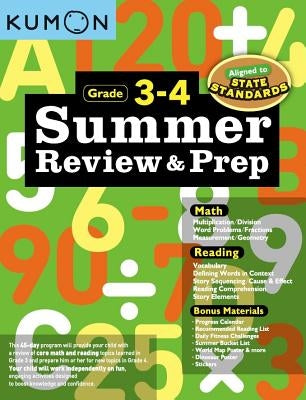 Summer Review and Prep 3-4 by Kumon