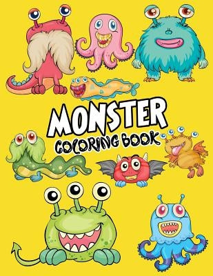 Monster Coloring Book: Cute Monsters Coloring Book for kids: A Fun Colouring Activity Book For all ages, perfect gift for kids by Kech, Omi