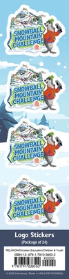 Vbs 2026 Snowball Mountain Challenge LOGO Stickers (Pkg of 24): Find Your Strength in God by Cokesbury