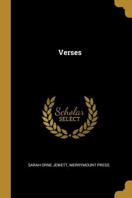 Verses by Orne Jewett, Merrymount Press Sarah