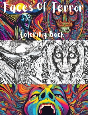 Faces Of Terror Coloring Book by Vibes, Nostalgic