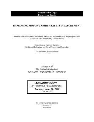 Improving Motor Carrier Safety Measurement by National Academies of Sciences Engineeri