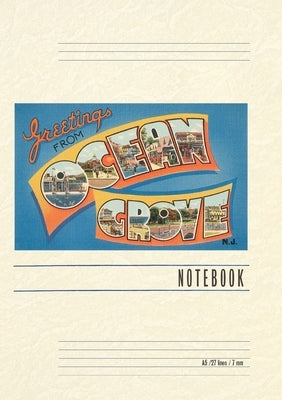 Vintage Lined Notebook Greetings from Ocean Grove, New Jersey by Found Image Press