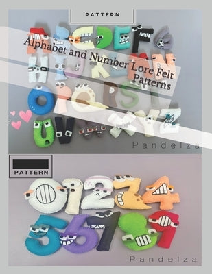 Alphabet and Number Lore Felt Patterns by Patterns, Pandelza