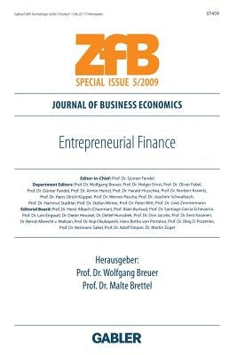 Entrepreneurial Finance by Breuer, Wolfgang