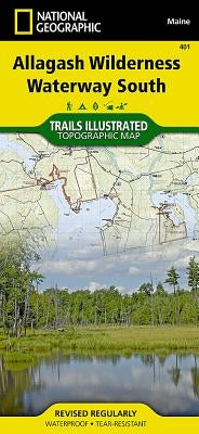 Allagash Wilderness Waterway South Map by National Geographic Maps