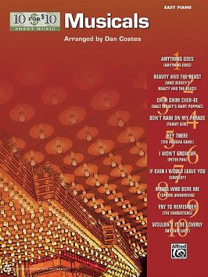 10 for 10 Sheet Music Musicals: Piano Solos by Coates, Dan
