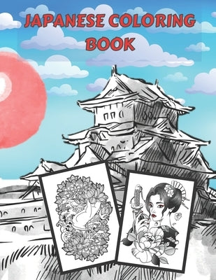 Japanese Coloring Book: For Adult and Teens - Relaxation and Stress Relief - Gift by Simple Book, Chroma