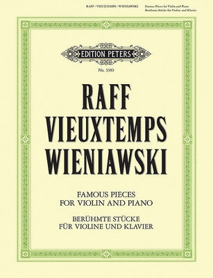 3 Romantic Pieces for Violin and Piano by Raff, Vieuxtemps and Wieniawski: Cavatina Op. 85 No. 3 (R.), Rêverie Op. 22 No. 3 (V.), Légende Op. 17 (W.) by Alfred Music
