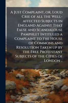 A Just Complaint, or, Loud Crie of all the Well-affected Subjects in England Against That False and Scandalouse Pamphlet Intituled a Complaint to the by Anonymous