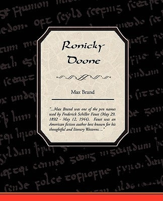 Ronicky Doone by Brand, Max