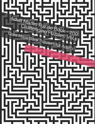 Adult Mazes Puzzle Book - 200 Challenging Puzzles, Vol.1: Giant Maze Book Puzzlers for Adults by Po, Evan