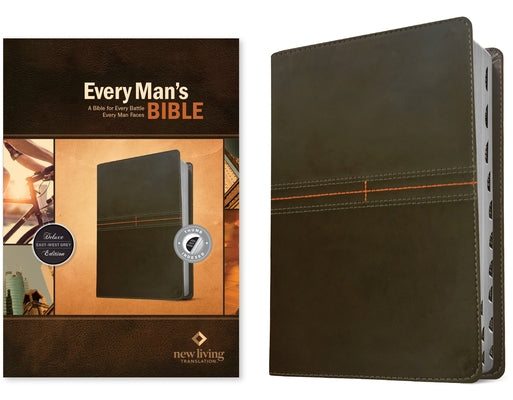 Every Man's Bible NLT (Leatherlike, East-West Grey, Indexed) by Arterburn, Stephen