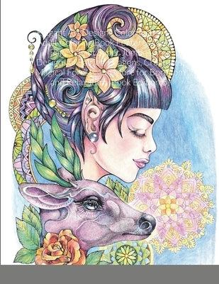 Elegant Art Designs Coloring Book: An Adult Coloring Book Features Over 30 Pages Giant Super Jumbo Large Designs of Fairies, Dragons, Creatures, Magic by Harrison, Beatrice