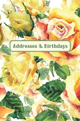 Addresses & Birthdays: Watercolor Yellow Roses by Press, Andante