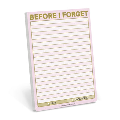 Before I Forget Great Big Sticky Note by Knock Knock