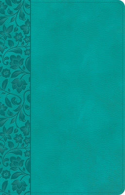 NASB Large Print Personal Size Reference Bible, Teal Leathertouch, Indexed by Holman Bible Publishers