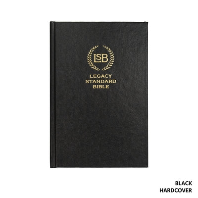 Legacy Standard Bible, Single Column Text Only Edition - Black Hardcover by Steadfast Bibles