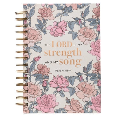 Large Wire Journal My Strength and My Song Psalm 118:14 by Christian Art Gifts