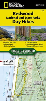 Redwood National and State Parks Day Hikes Map by National Geographic Maps