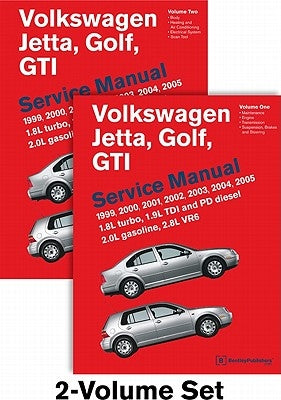 Volkswagen Jetta, Golf, GTI (A4) Service Manual: 1999, 2000, 2001, 2002, 2003, 2004, 2005: 1.8l Turbo, 1.9l Tdi Diesel, Pd Diesel, 2.0l Gasoline, 2.8l by Bentley Publishers