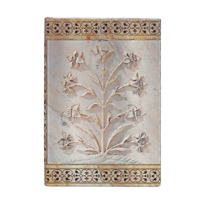 Agra Mini Unlined Hardcover Journal, 176pg, 85gsm by Paperblanks (Taj Mahal Flowers) by Paperblanks