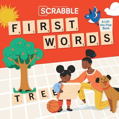 Scrabble: First Words: (Interactive Books for Kids Ages 0+, First Words Board Books for Kids, Educational Board Books for Kids) by Insight Kids