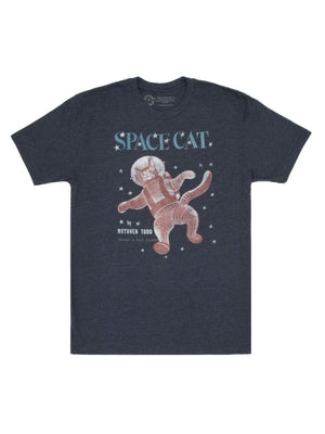 Space Cat Unisex T-Shirt Large by Out of Print