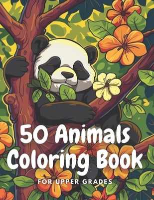 coloring book for 8 -14: "50 Animal Coloring Book: Advanced Edition for Upper Grades" by Kim, Solmi