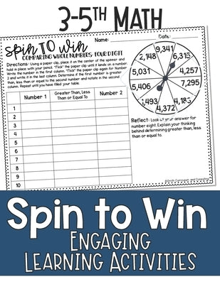 Math Games for Third, Fourth Grade, and Fifth Grade: Fun Math Practice & Activities for Kids Ages 9-12: Spin to Win by Jochen, Jennifer Smith