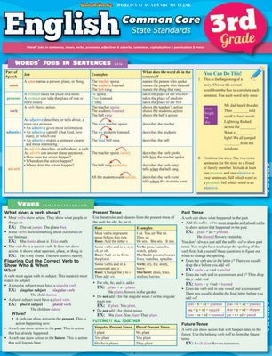 English Common Core 3rd Grade by Barcharts Inc