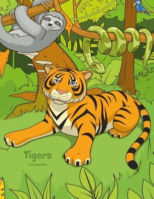 Tigers Coloring Book 1 by Snels, Nick