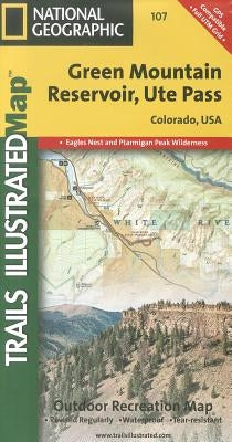 Green Mountain Reservoir, Ute Pass Map by National Geographic Maps