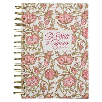 Journal Wirebound Pink Be Still & Know Ps. 46:10 by Christian Art Gifts